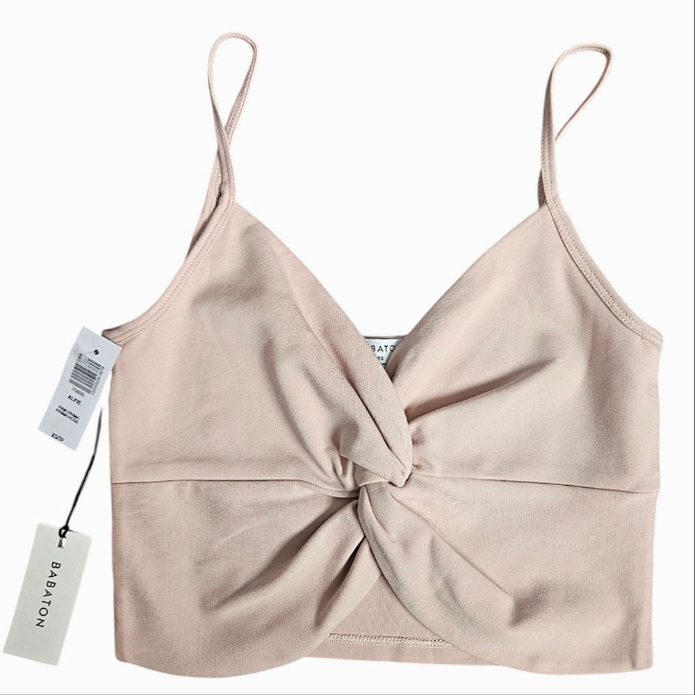 Aritzia Babaton Alfie Pink Prima Cropped Top Size XS